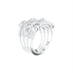 18K Bespoke Round Heart Diamond Ring — 3D VIEW