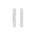 18K Diamond Hoop Earrings — TOP