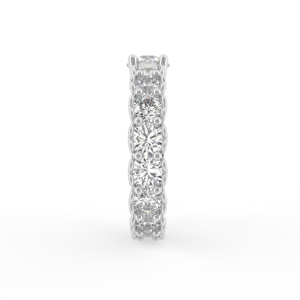 Sterling Silver Diamond Ring — 3D / RIGHT