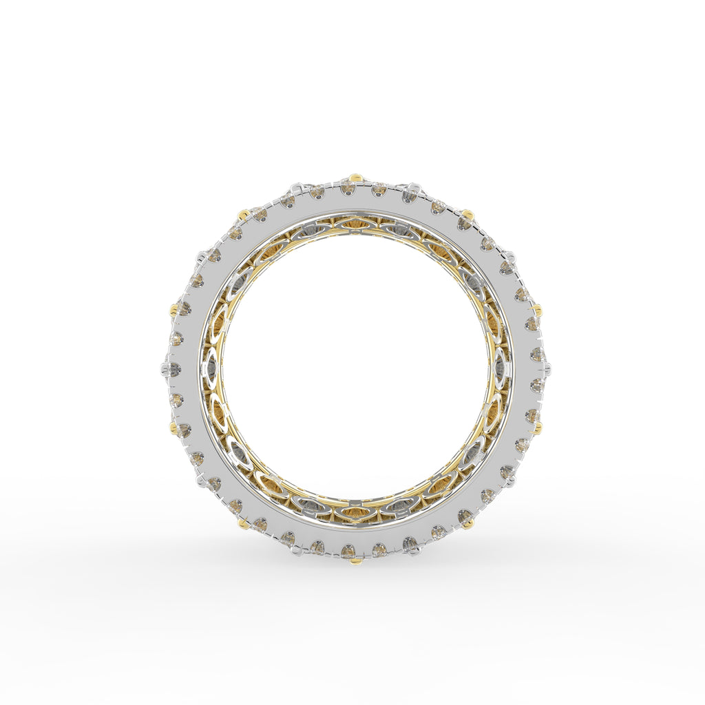 18K Marquise Eternity Diamond Band — FRONT