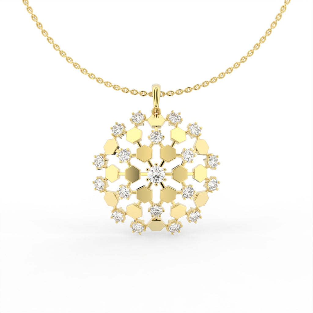 Sterling Silver Diamond Pendant — TOP