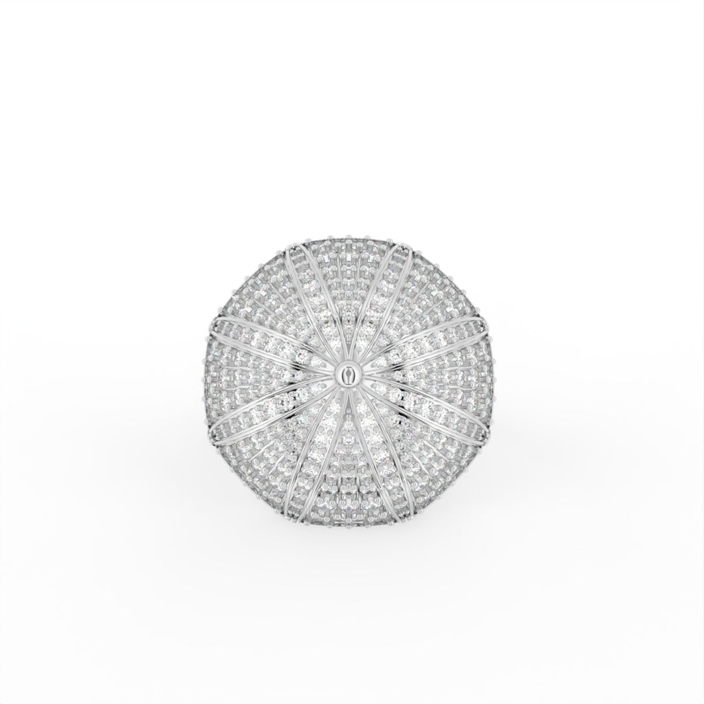 Sterling Silver Diamond Ring — TOP