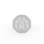 Sterling Silver Diamond Ring — TOP