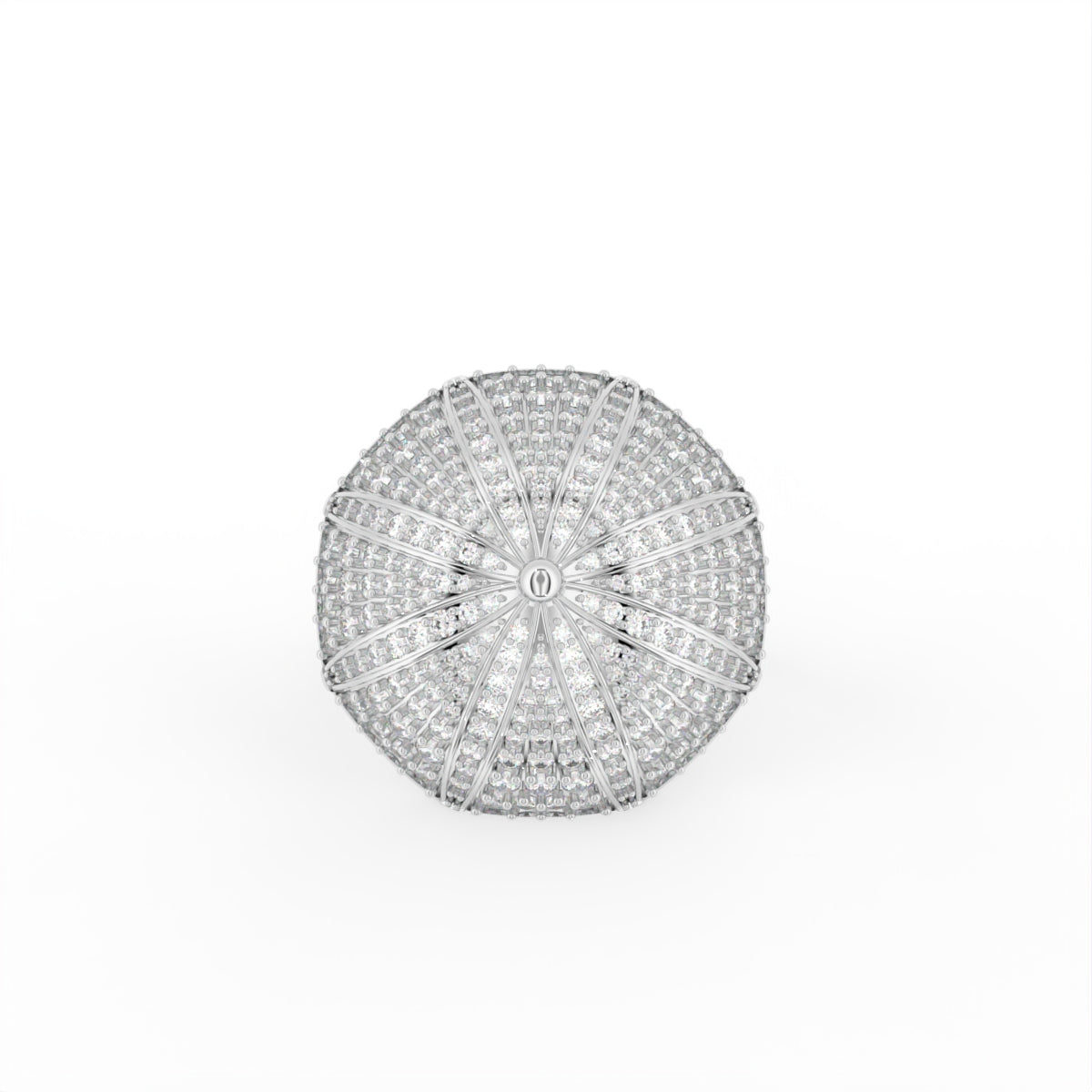 Sterling Silver Diamond Ring — TOP