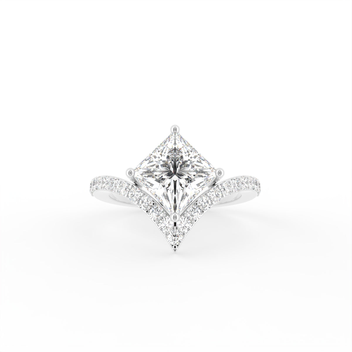 vimg:Z00245|18K Bespoke Princess Diamond Ring — TOP