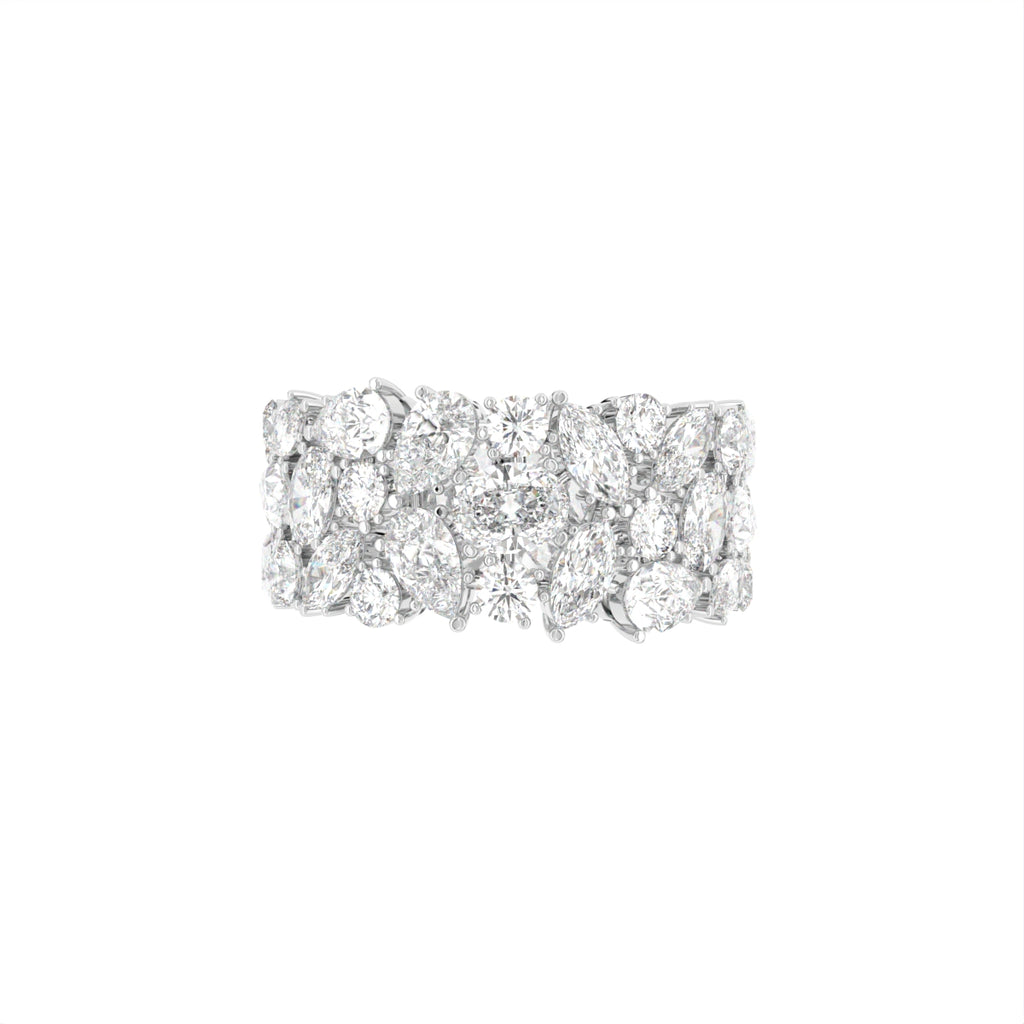 18K Eternity Round Diamond Ring — TOP