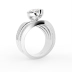 18K Bespoke Marquise Diamond Ring — 3D VIEW