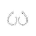 18K Feather Diamond Earrings — TOP