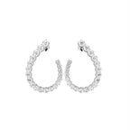 18K Feather Diamond Earrings — TOP