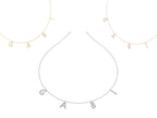 18K Personalized Name Lab Grown Diamond Necklace — 3 COLOR
