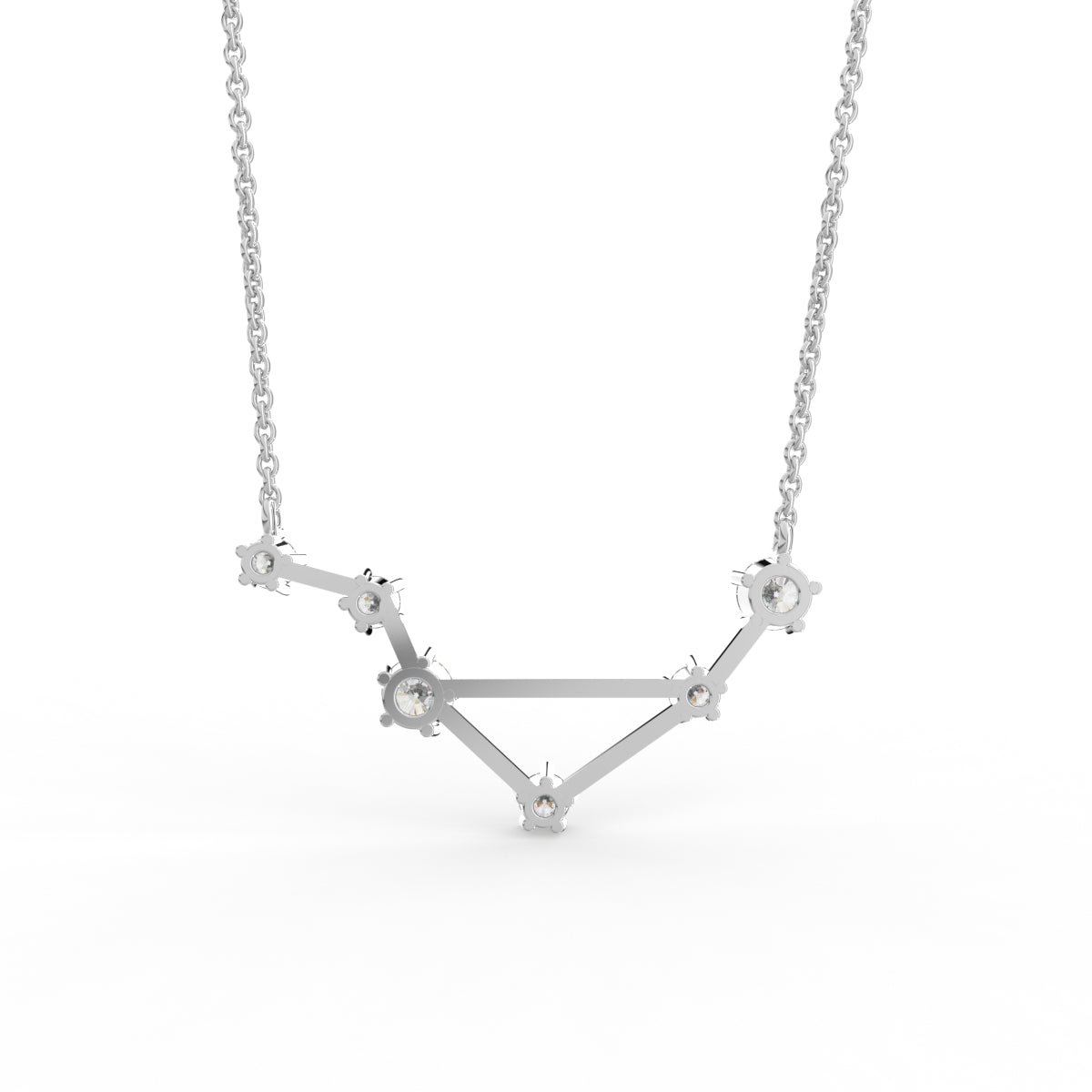 vimg:FJ6918|vimg:FJ6919|18K Constellation Round Diamond Pendant — BACK