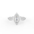 vimg:FJ5236|vimg:FJ5342|14K Halo Marquise Diamond Ring — TOP