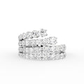 18K Round Diamond Statement Ring — TOP