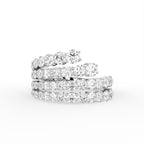 18K Round Diamond Statement Ring — TOP