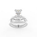 Sterling Silver Radiant Diamond Ring — IMAGE URL