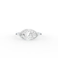 18K Solitaire Marquise Diamond Ring — TOP