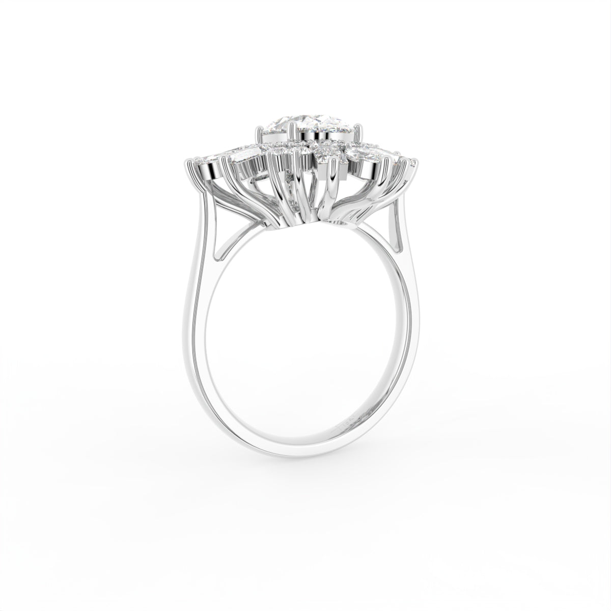 18K Solitaire Diamond Ring — 3D VIEW