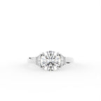 vimg:Z00298|18K Trilogy Round Diamond Ring — TOP