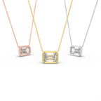 vimg:FJ5949|vimg:FJ5952|vimg:FJ6219|vimg:FJ4429|18K Solitaire Emerald Diamond Pendant — 3 COLOR