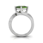 vimg:FJ1359|18K Princess Diamond Solitaire Engagement Ring — FRONT