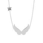 vimg:FJ6482|vimg:FJ3365|vimg:FJ3374|vimg:FJ3336|vimg:FJ3326|vimg:FJ3323|18K Wings Round Diamond Pendant — BACK