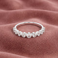 18K Half Eternity Diamond Ring — AI cloth, in-house