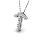 vimg:FJ1434|vimg:FJ1438|18K White Gold Tiwaz Viking Round Diamond Pendant — 3D VIEW