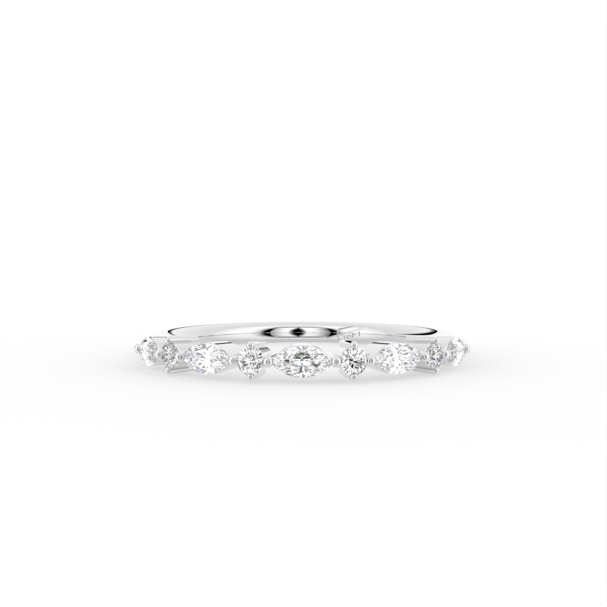 18K Eternity Round Diamond Ring — TOP