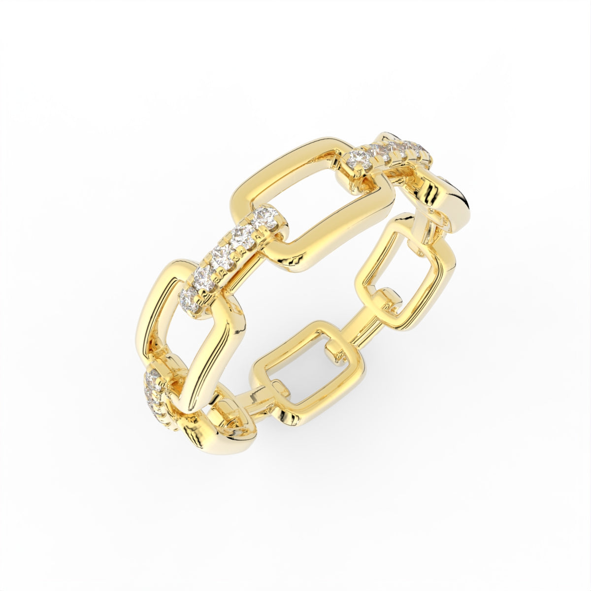 Sterling Silver Diamond Ring — IMAGE URL