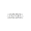 18K Solitaire Emerald Cut Diamond Ring — TOP