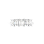 18K Solitaire Emerald Cut Diamond Ring — TOP