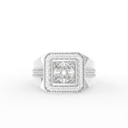 18K Bespoke Princess Diamond Ring — TOP
