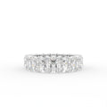 18K White Gold Radiant Diamond Eternity Ring — TOP