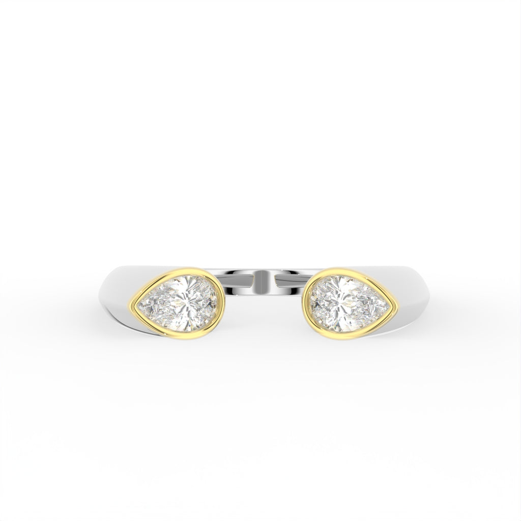 Sterling Silver Diamond Ring — TOP