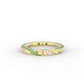 18K Band Diamond Ring — TOP