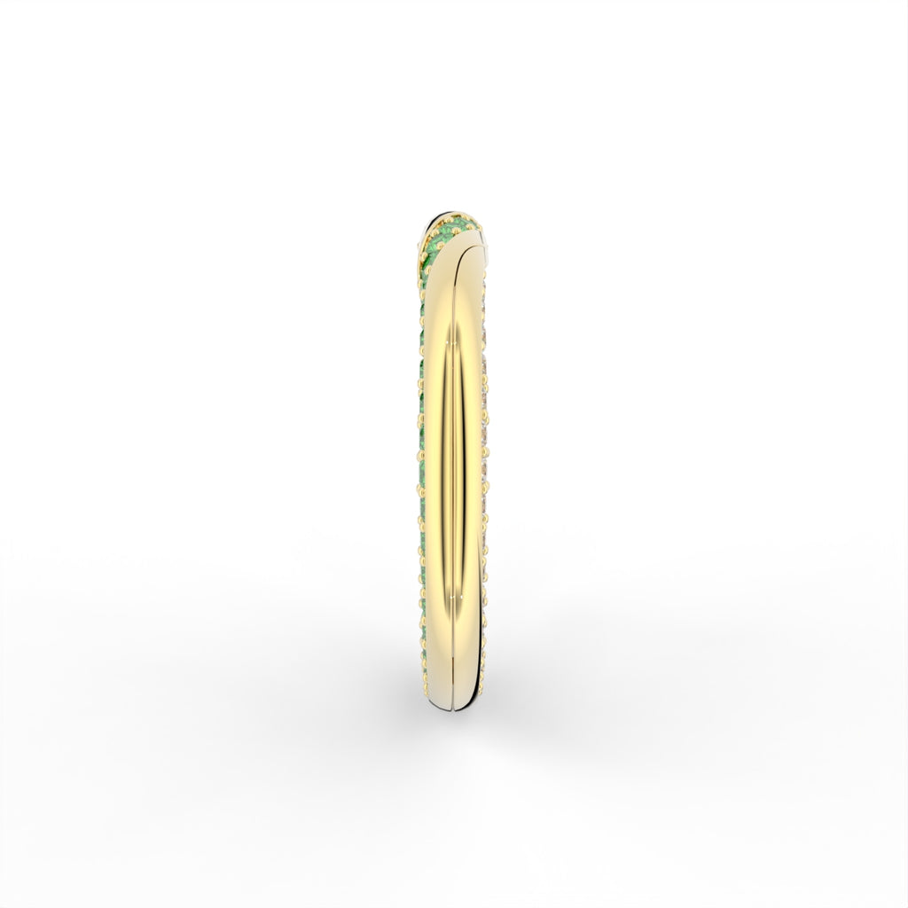 18K Band Diamond Ring — SIDE