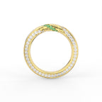 18K Band Diamond Ring — FRONT