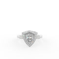 18K Halo Trillion Diamond Engagement Ring — TOP
