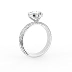 vimg:FJ6774|vimg:FJ6775|18K Solitaire Heart Diamond Engagement Ring — 3D VIEW