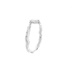 18K White Gold Solitaire Oval Diamond Ring — 3D VIEW