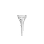 18K Trilogy Diamond Engagement Ring — SIDE
