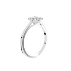 18K Halo Diamond Ring — 3D VIEW