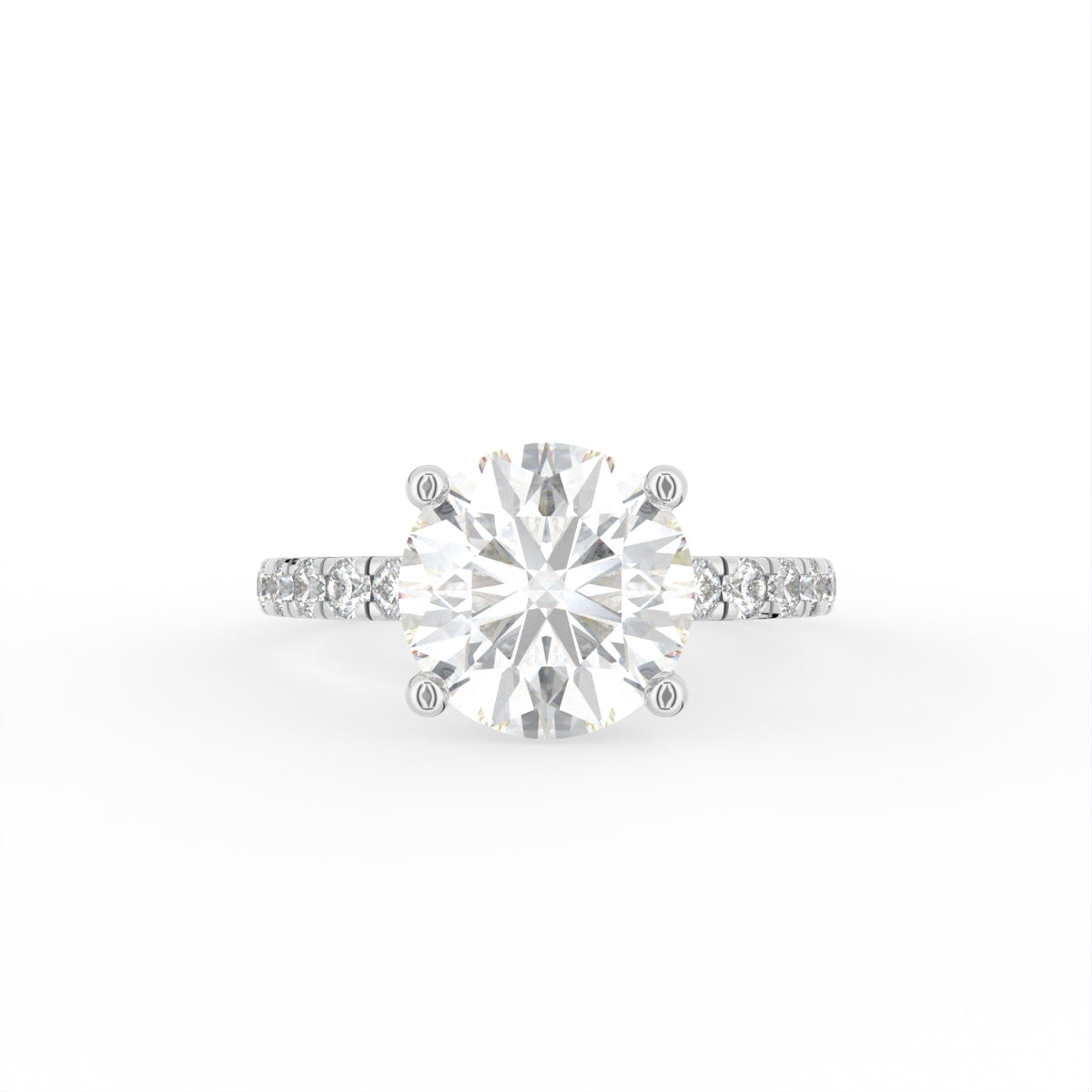 18K Solitaire Diamond Ring — TOP