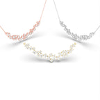 18K Bespoke Cluster Diamond Pendant — 3 COLOR
