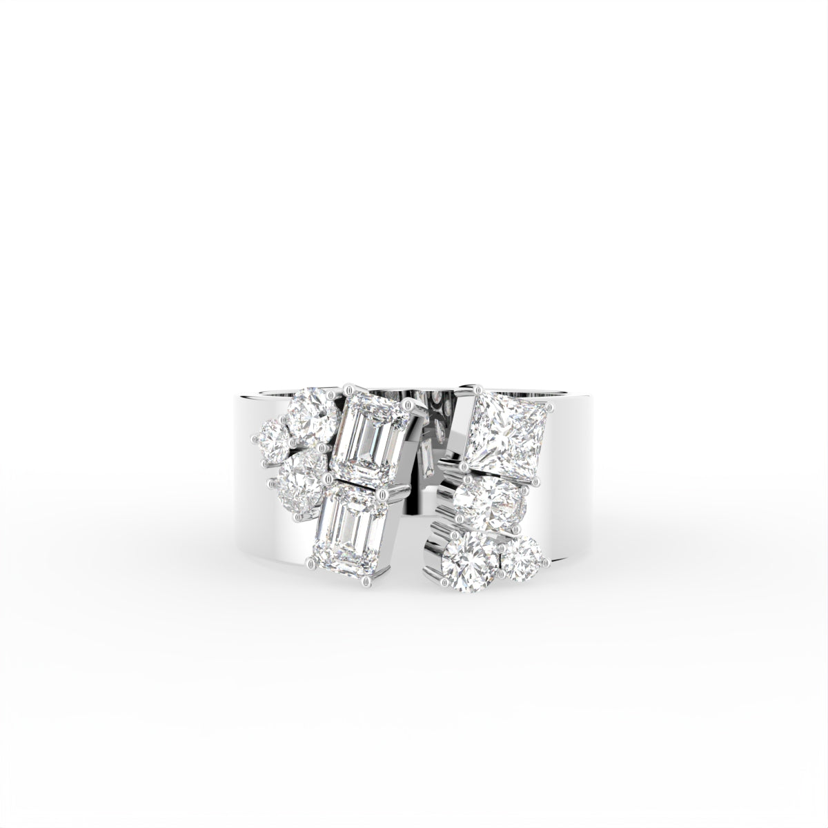 18K Bespoke Diamond Ring — TOP