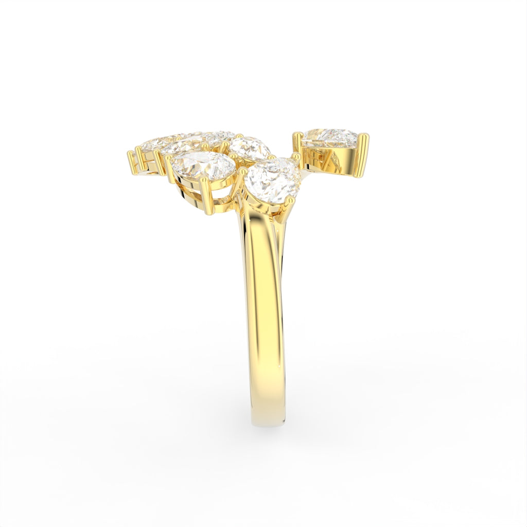 Sterling Silver Diamond Ring — 3D / RIGHT
