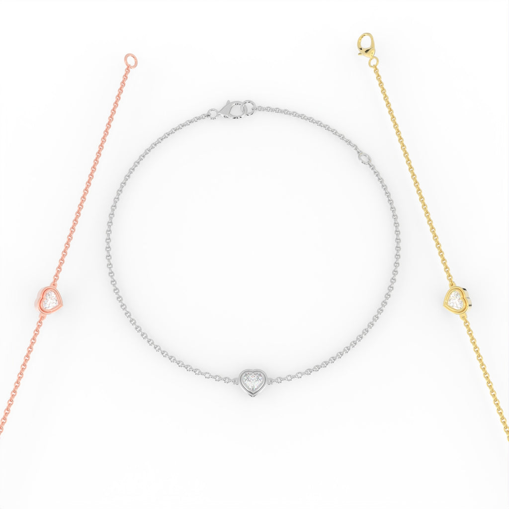 18K Diamond Bracelet — 3 COLOR