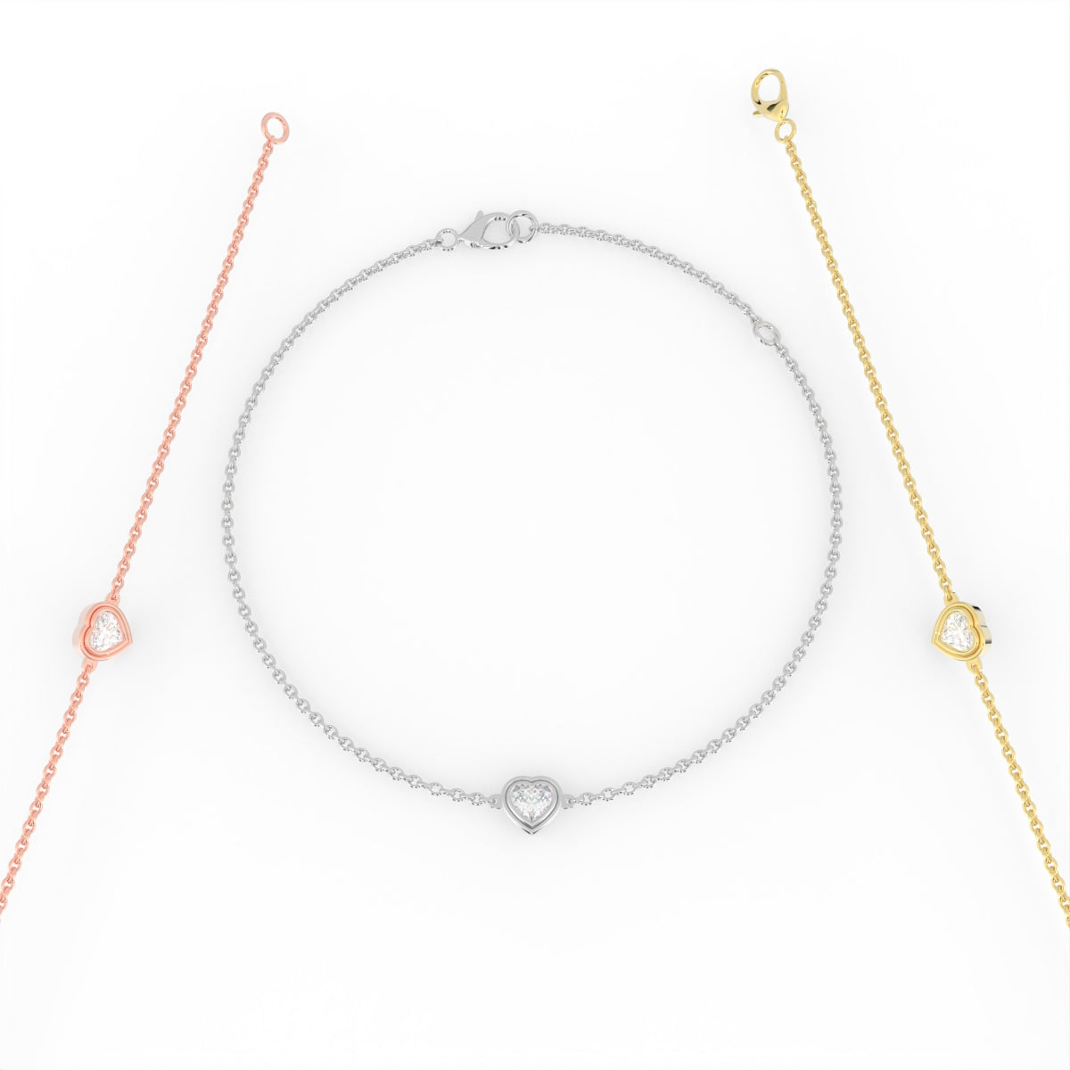 18K Diamond Bracelet — 3 COLOR