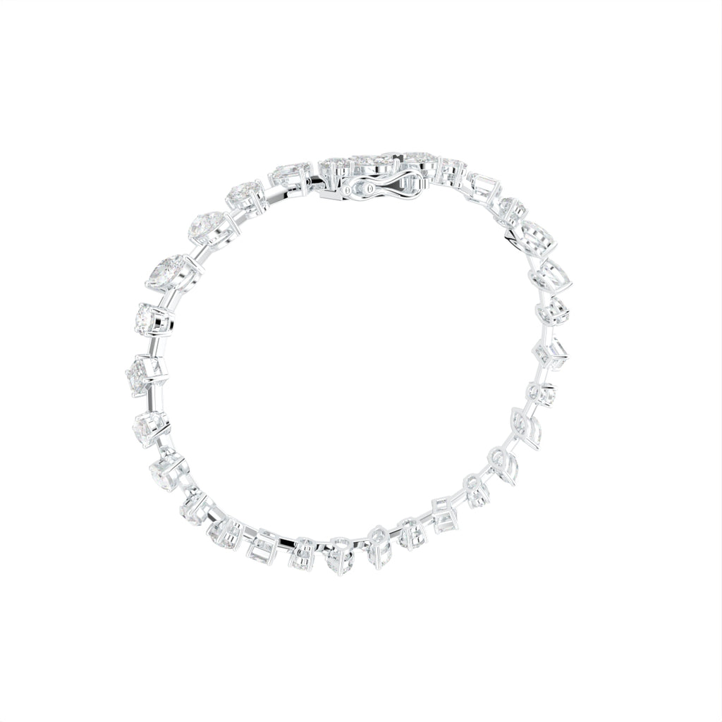 18K Tennis Diamond Bracelet — 3D VIEW