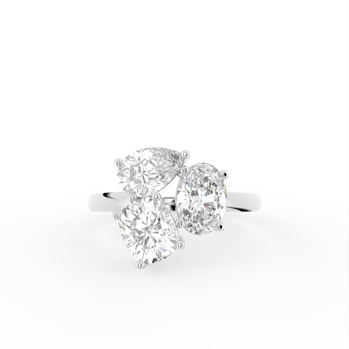 18K Bespoke Diamond Ring — TOP